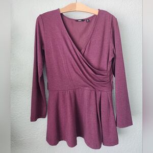 Betabrand one side pocket blouse body sculpture tummy